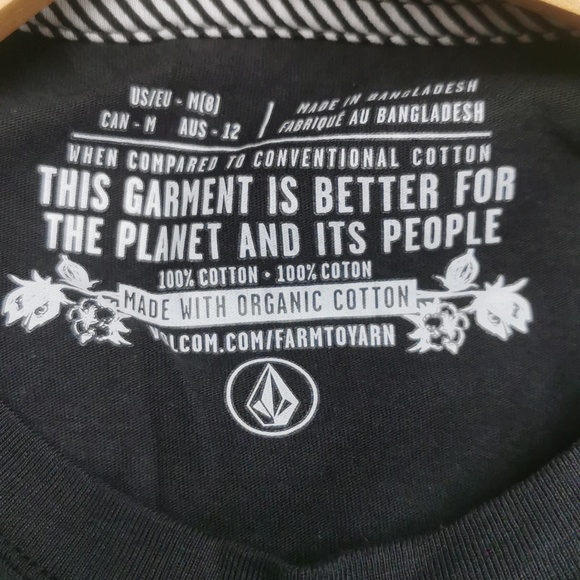 BNWT Volcom working doubles ls black shirt, size medium - Picture 5 of 5